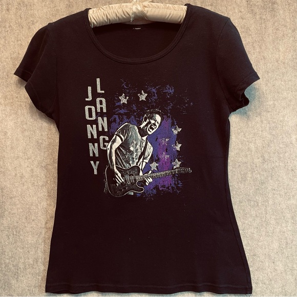 Women's Jonny Lang Concert Tour Shirt with Glitter, M - Picture 2 of 5